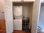 The 1st floor hall has a stackable washer and dryer for your use